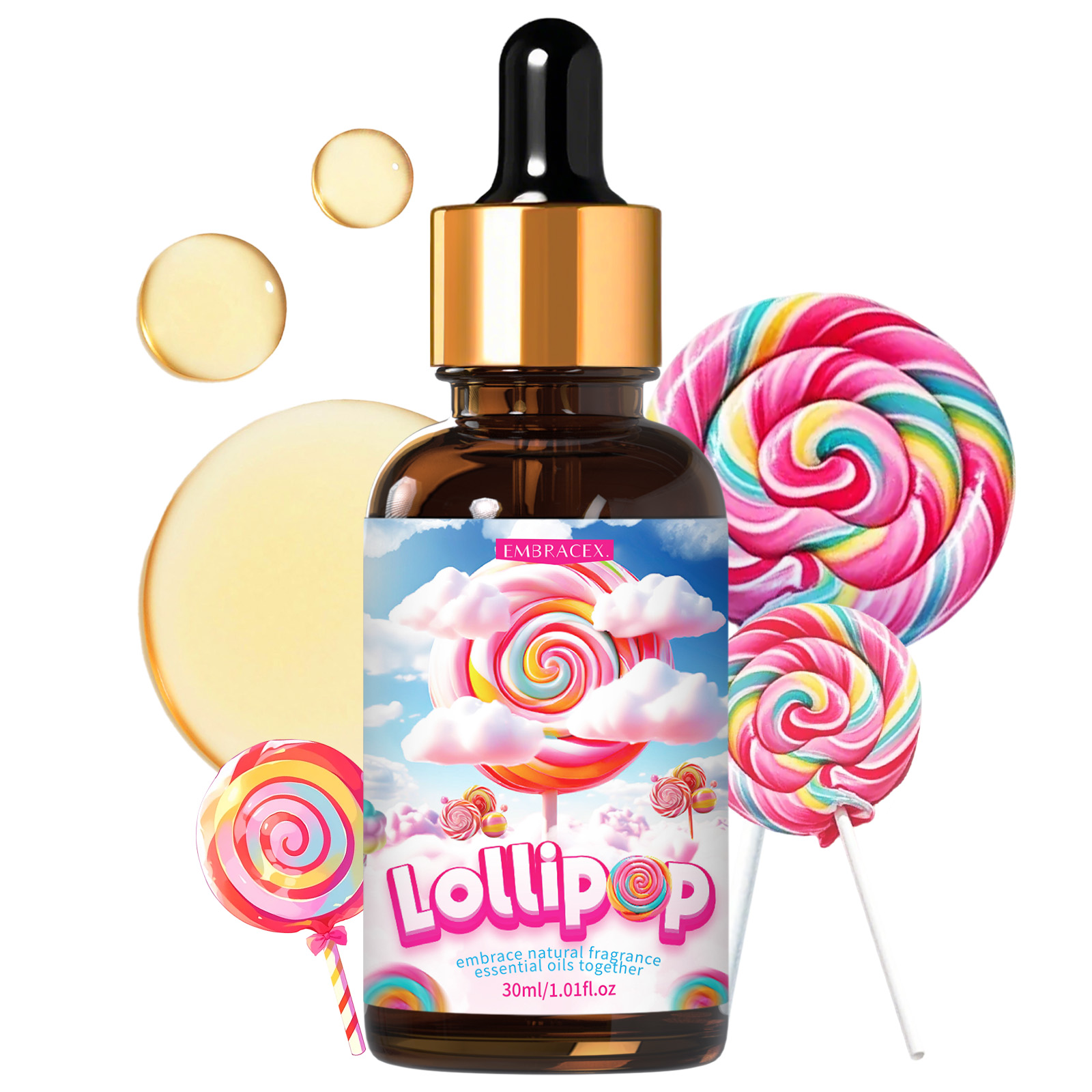 Candle Oil Supplies - 30ml 롤리팝 에센셜 오일 향기 자동차