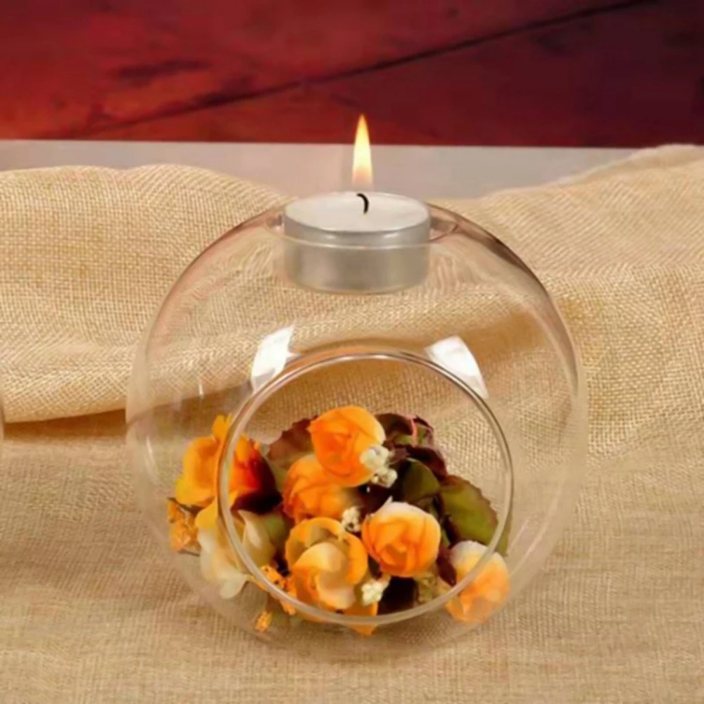 6/12pcs 유리 라운드 중공 캔들 홀더 측면 개방형 - Candle Supplies Free Shipping 리뷰 및 가격