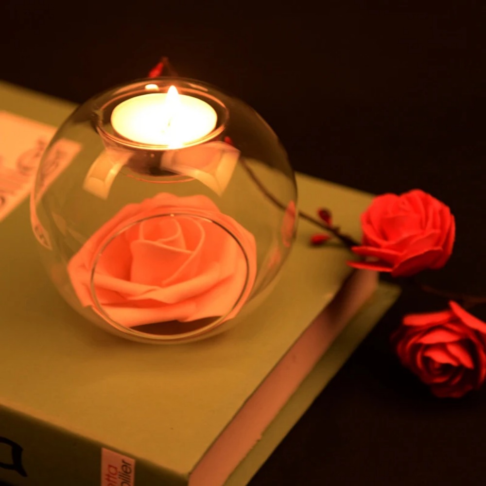 6/12pcs 유리 라운드 중공 캔들 홀더 측면 개방형 - Candle Supplies Free Shipping 리뷰 및 가격