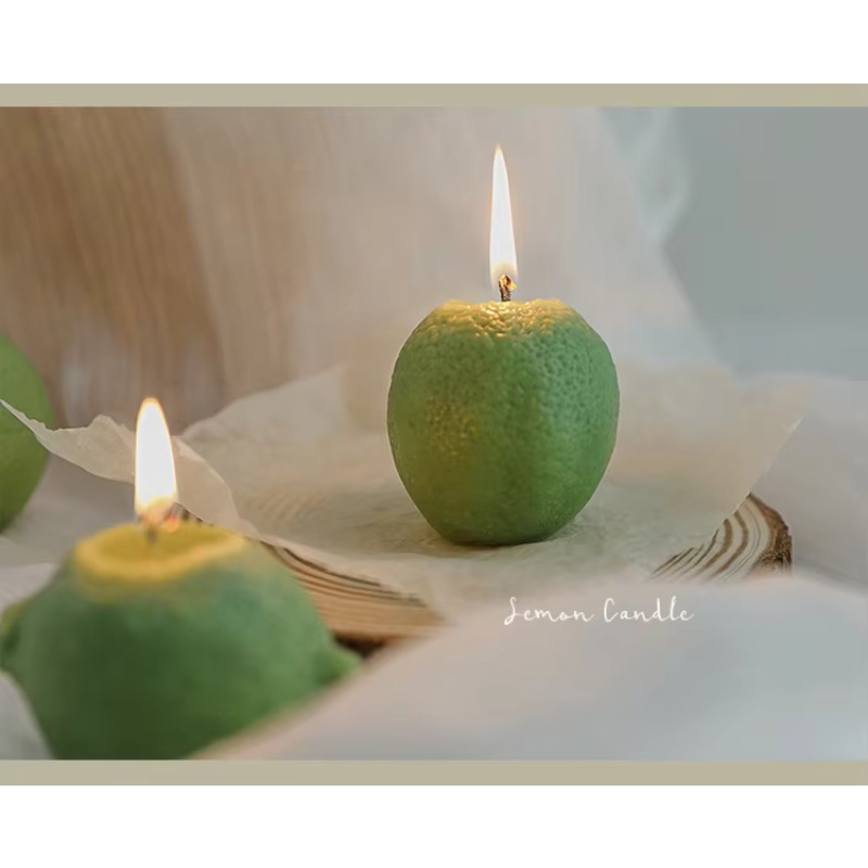 맞춤형 홈 데코 레몬 캔들 사진 촬영 소품 휴일 용품  - Candle Supplies Free Shipping 리뷰 및 가격